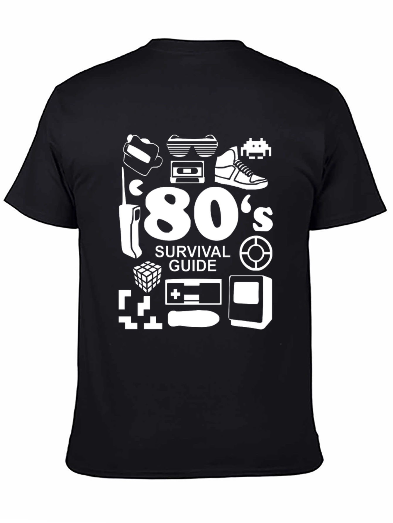 80s Survival Guide Black T-Shirt