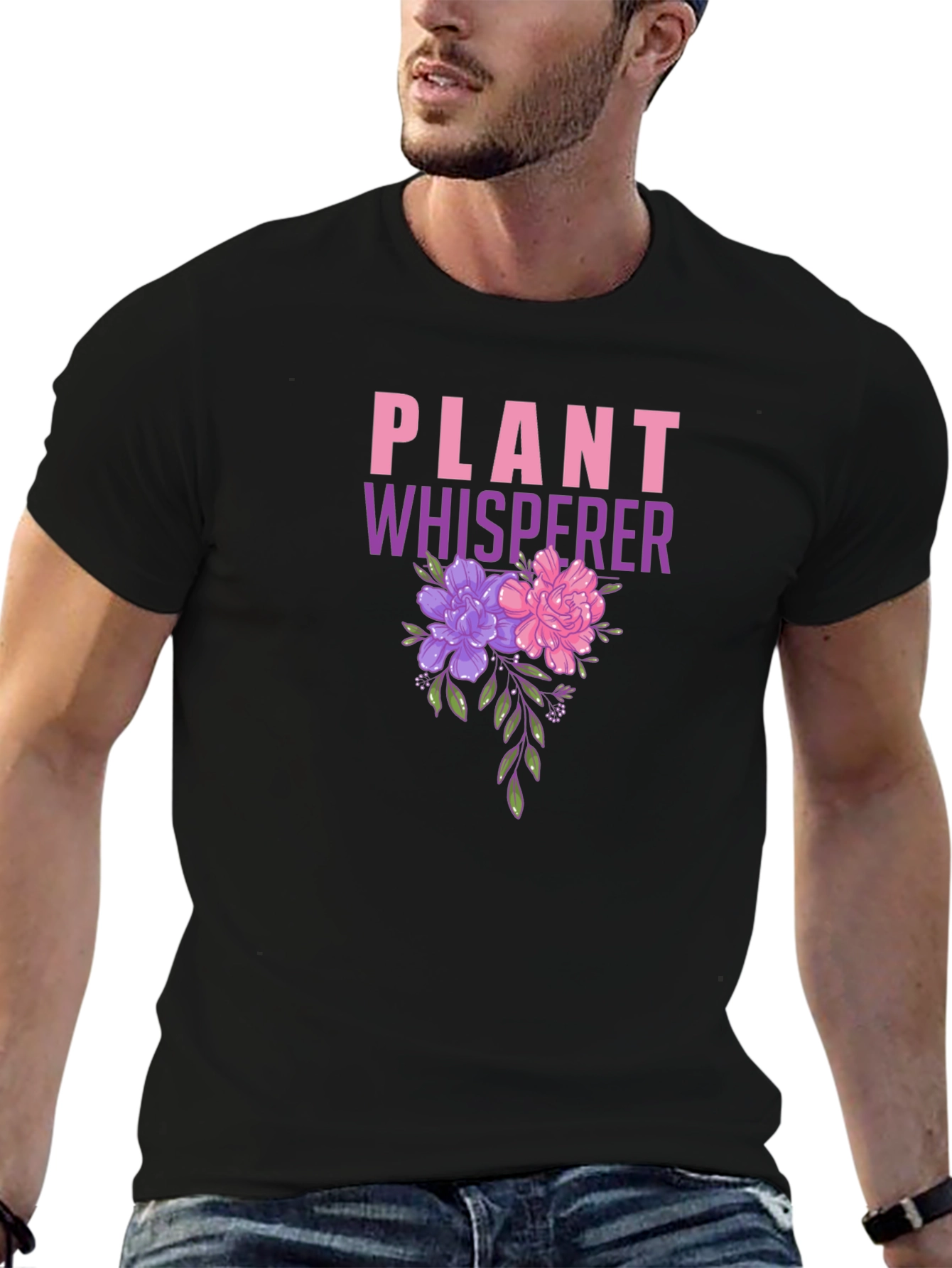 Plant Whisperer Floral Graphic T-Shirt