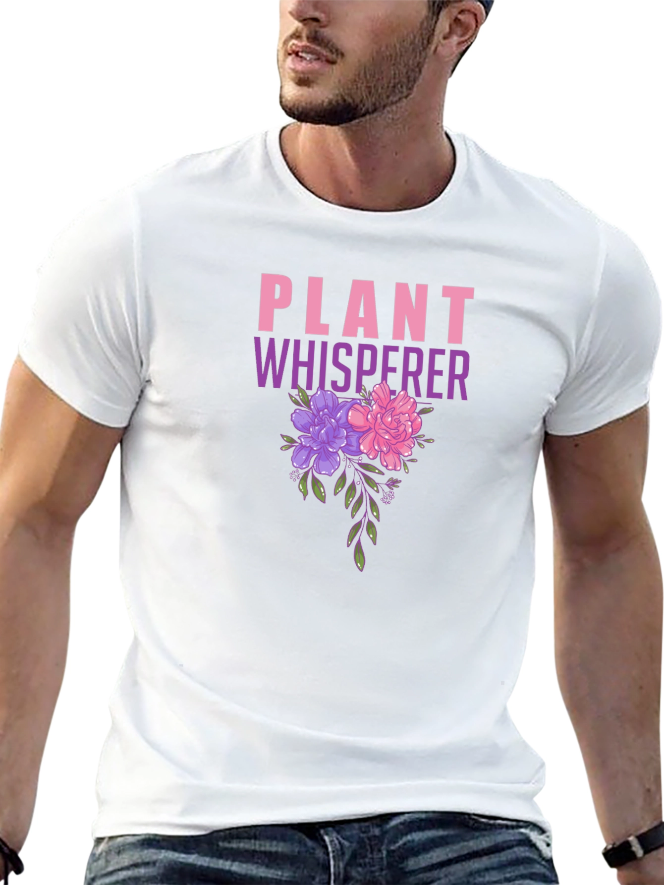 Plant Whisperer Floral Graphic T-Shirt