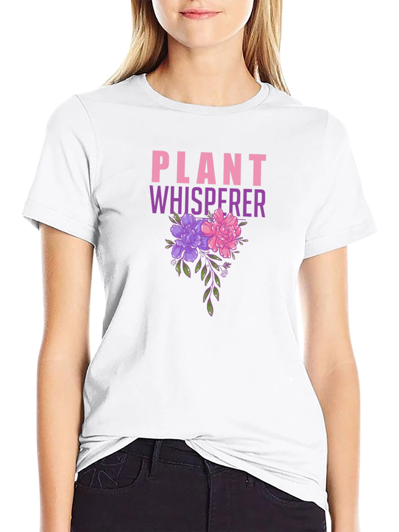 Plant Whisperer Floral Graphic T-Shirt