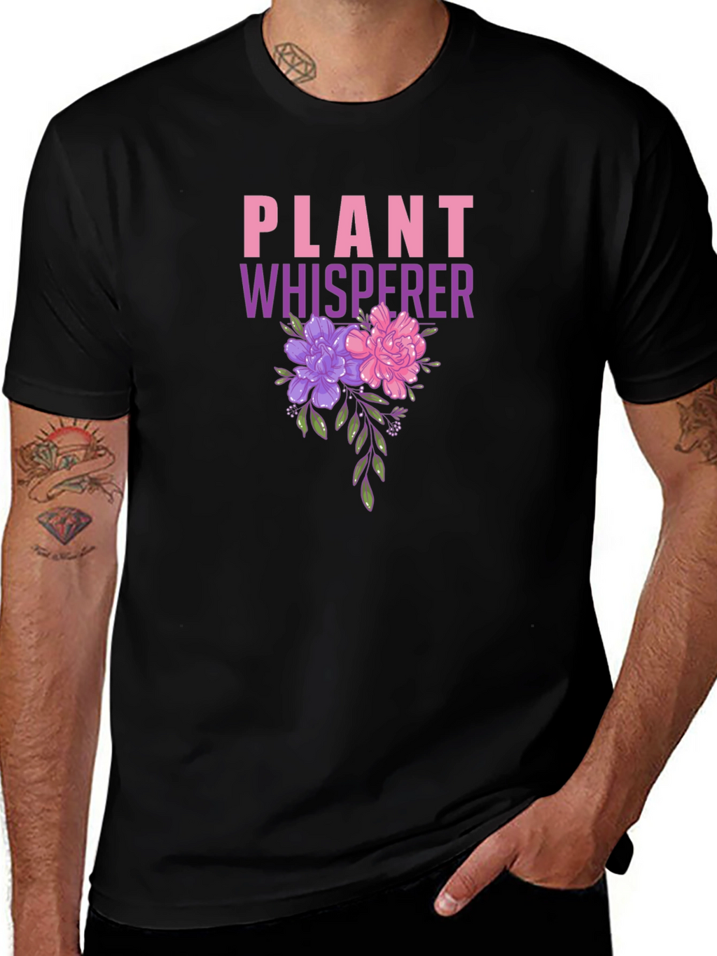 Plant Whisperer Floral Graphic T-Shirt