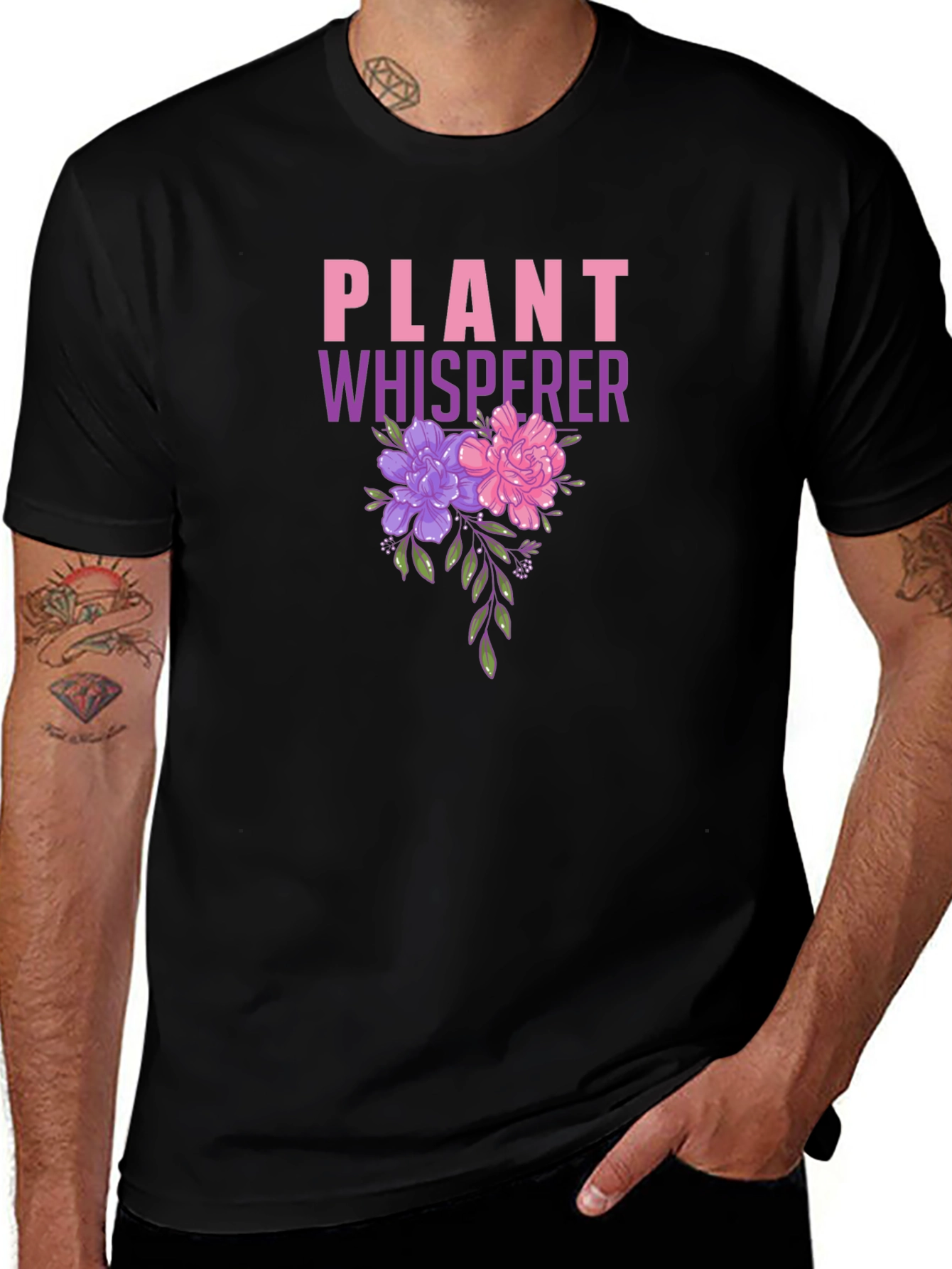 Plant Whisperer Floral Graphic T-Shirt