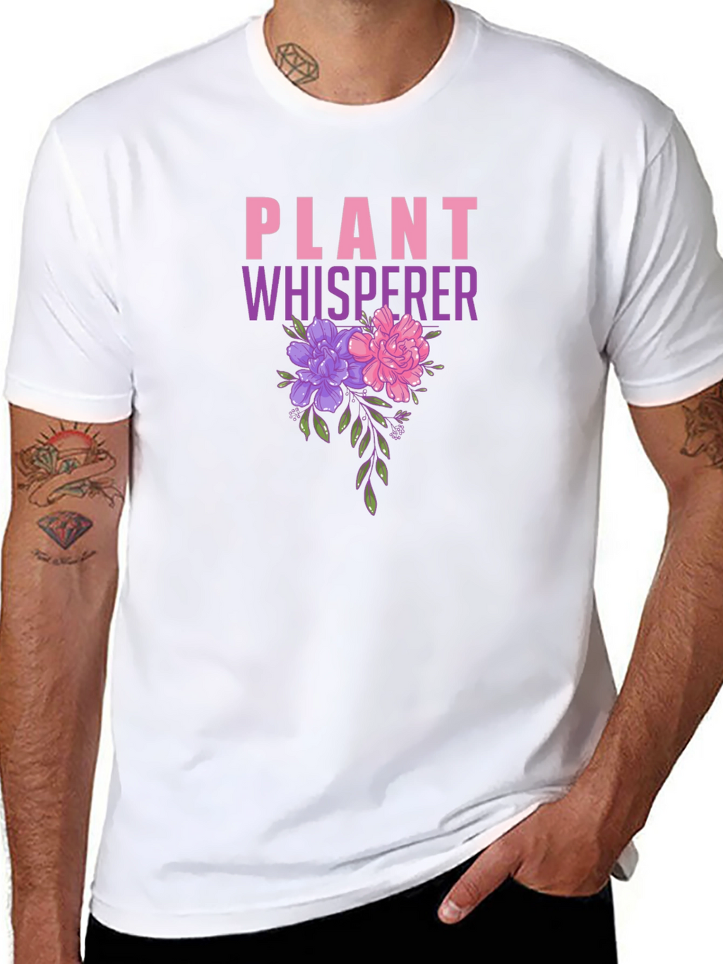 Plant Whisperer Floral Graphic T-Shirt