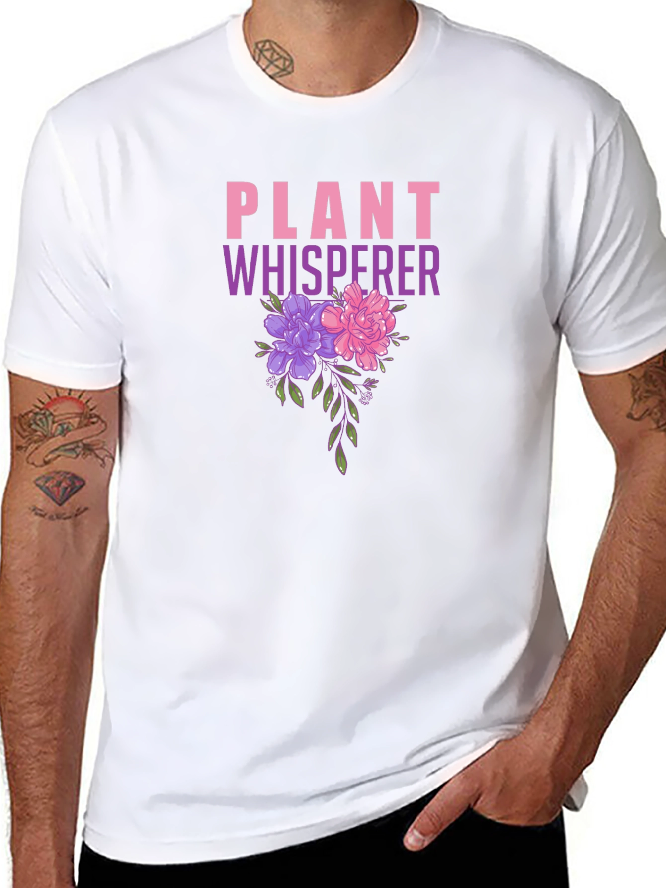 Plant Whisperer Floral Graphic T-Shirt