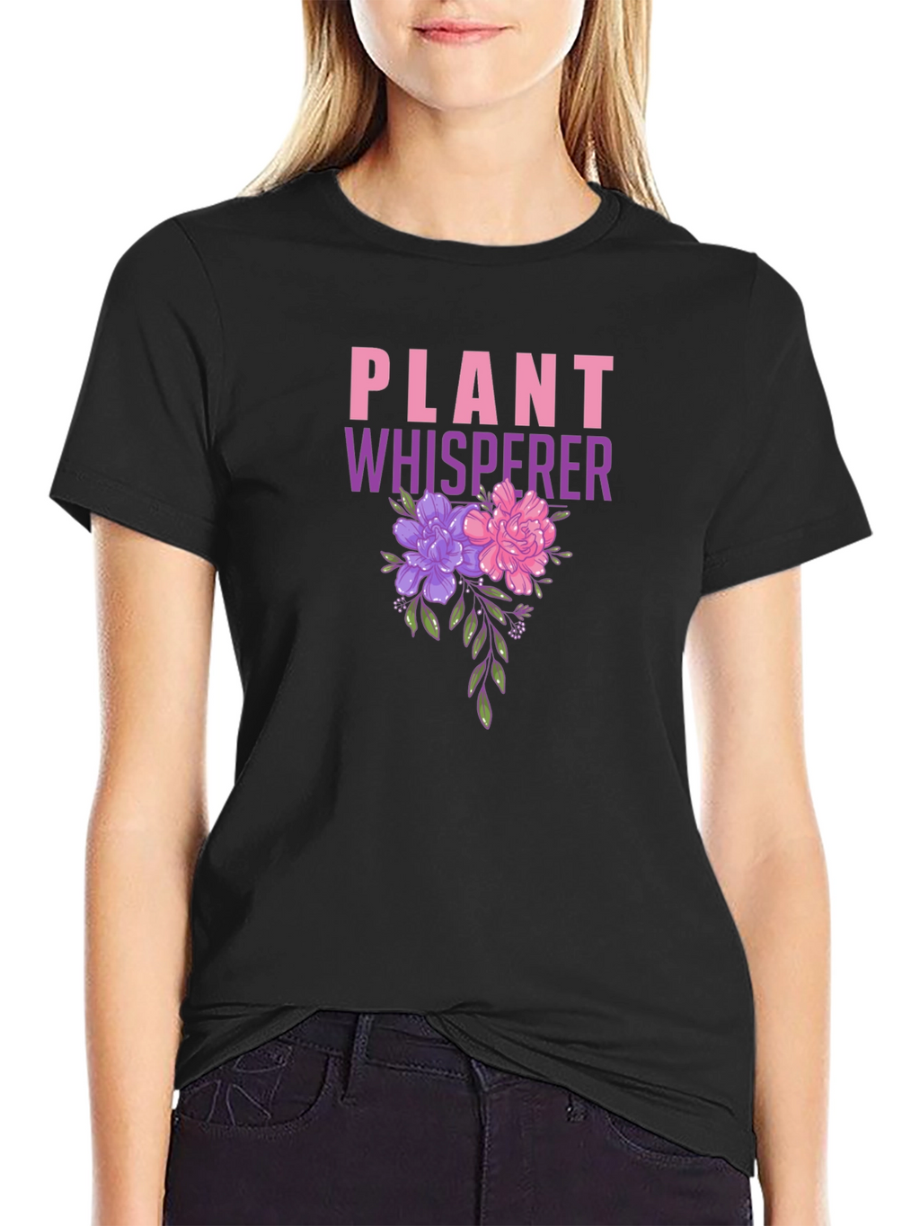 Plant Whisperer Floral Graphic T-Shirt