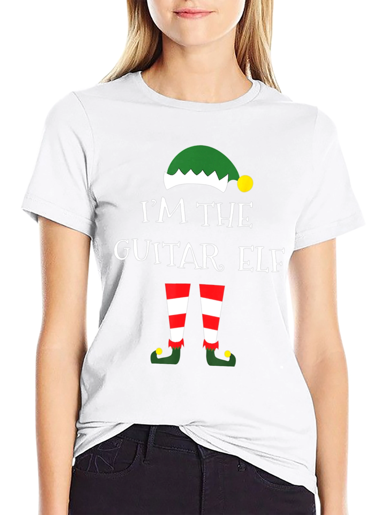 Guitar Elf Christmas T-Shirt