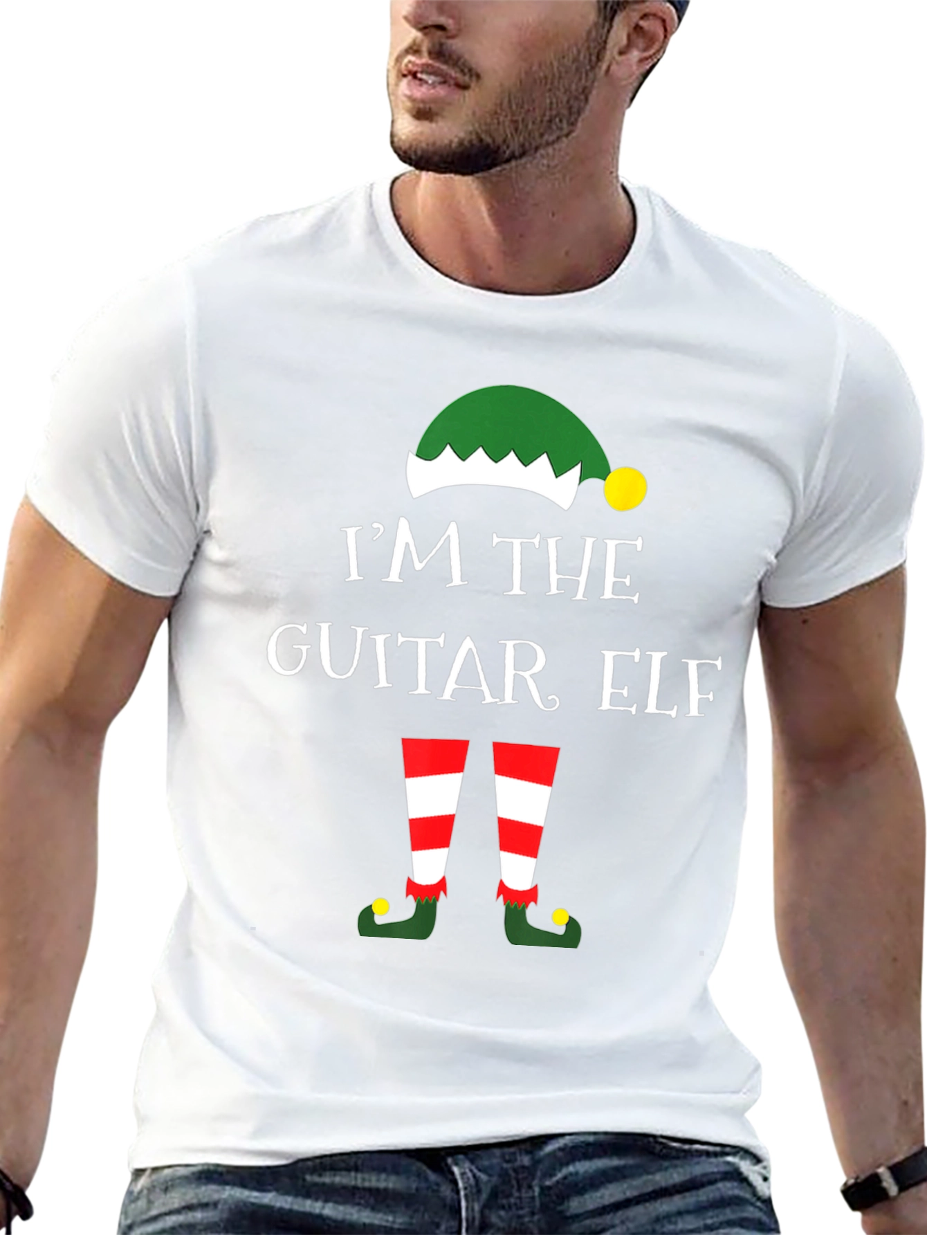 Guitar Elf Christmas T-Shirt