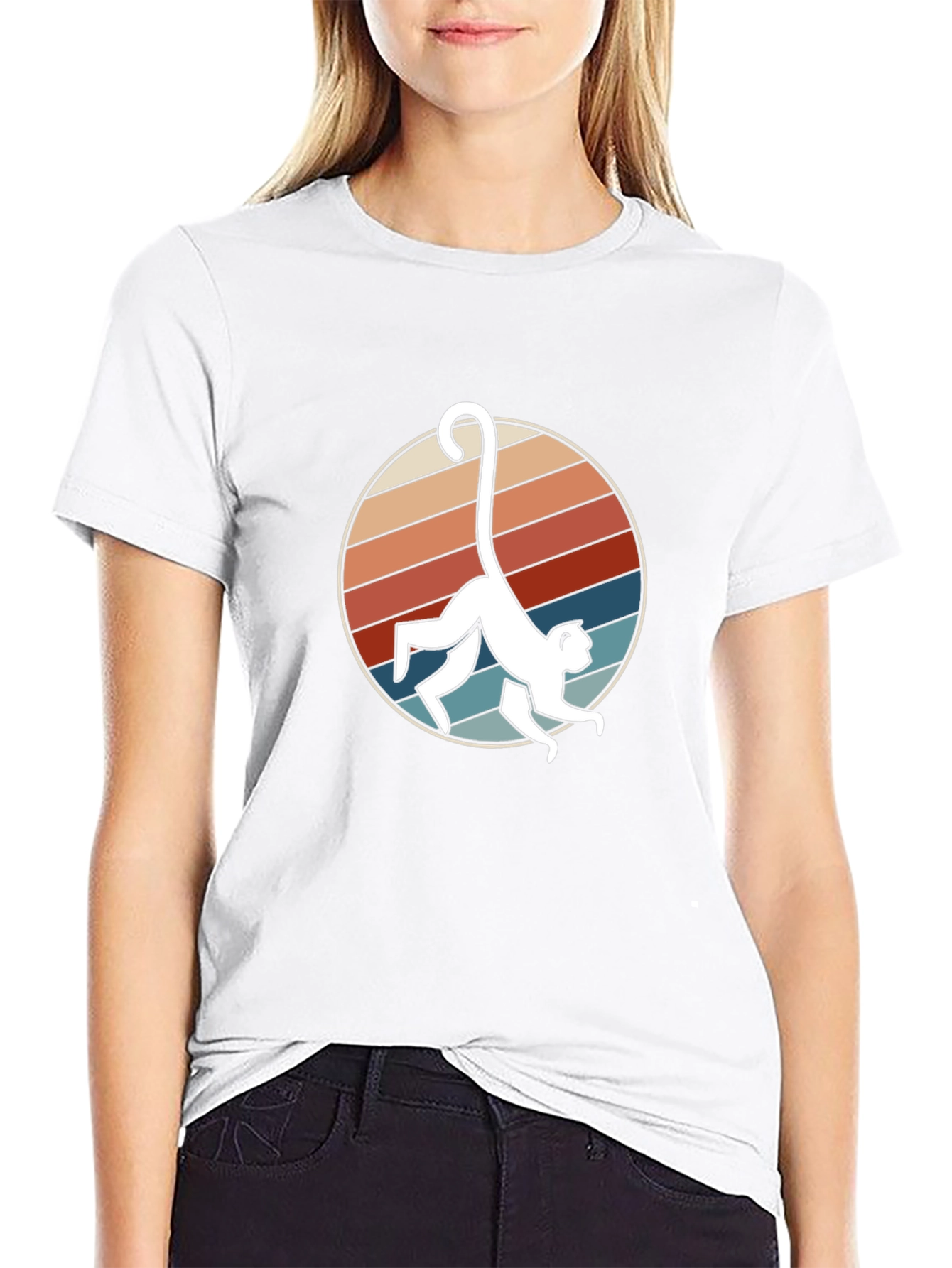 Retro Monkey T-Shirt - Funky Animal Graphic Tee