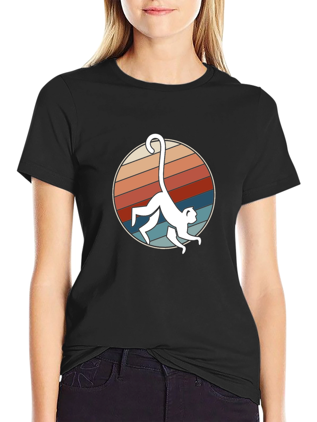 Retro Monkey T-Shirt - Funky Animal Graphic Tee