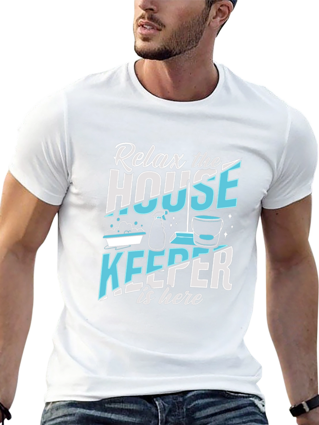 Relax Housekeeper T-Shirt - Cleaning Crew Apparel