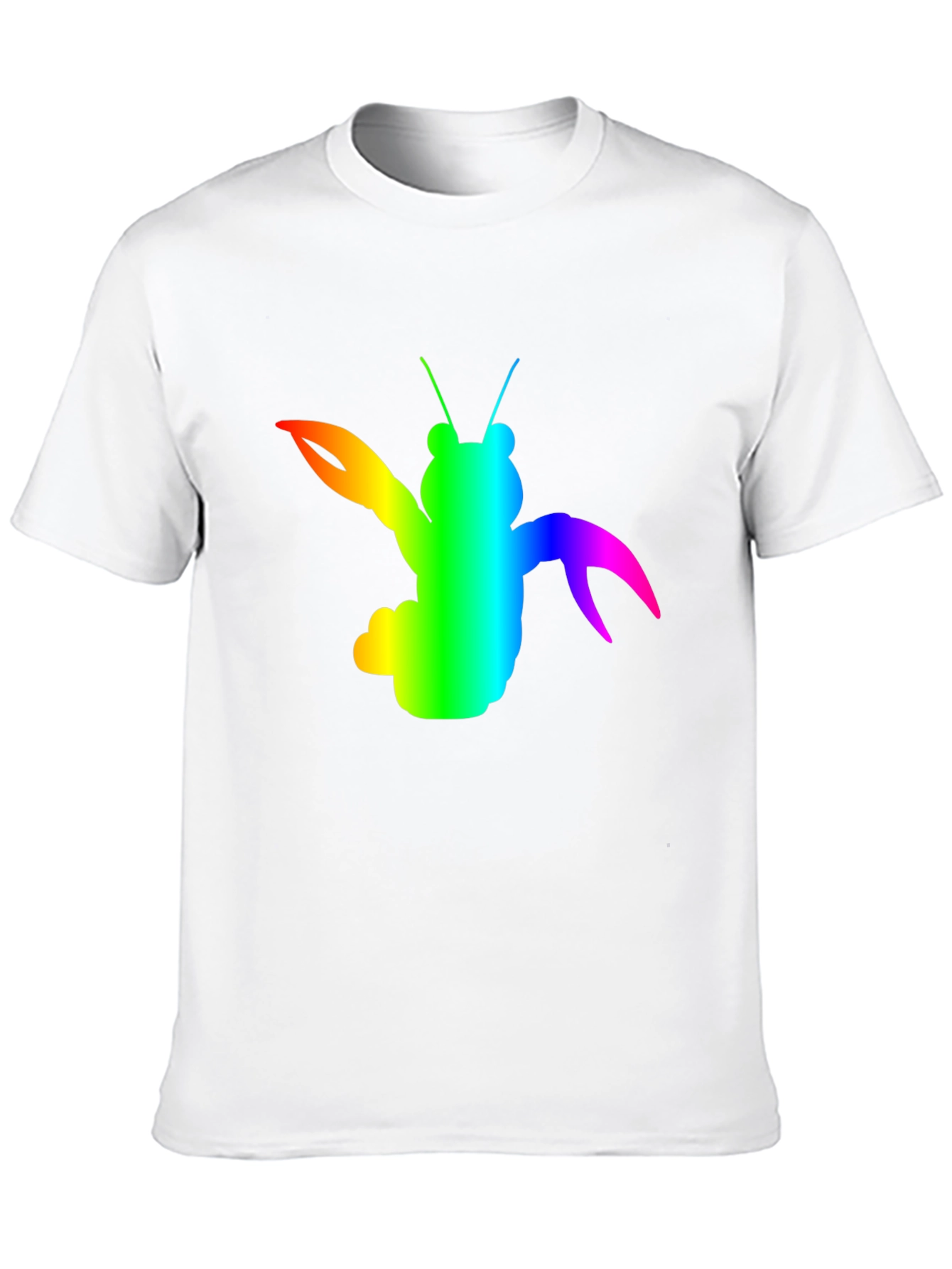 Rainbow Lobster Graphic Tee - Black