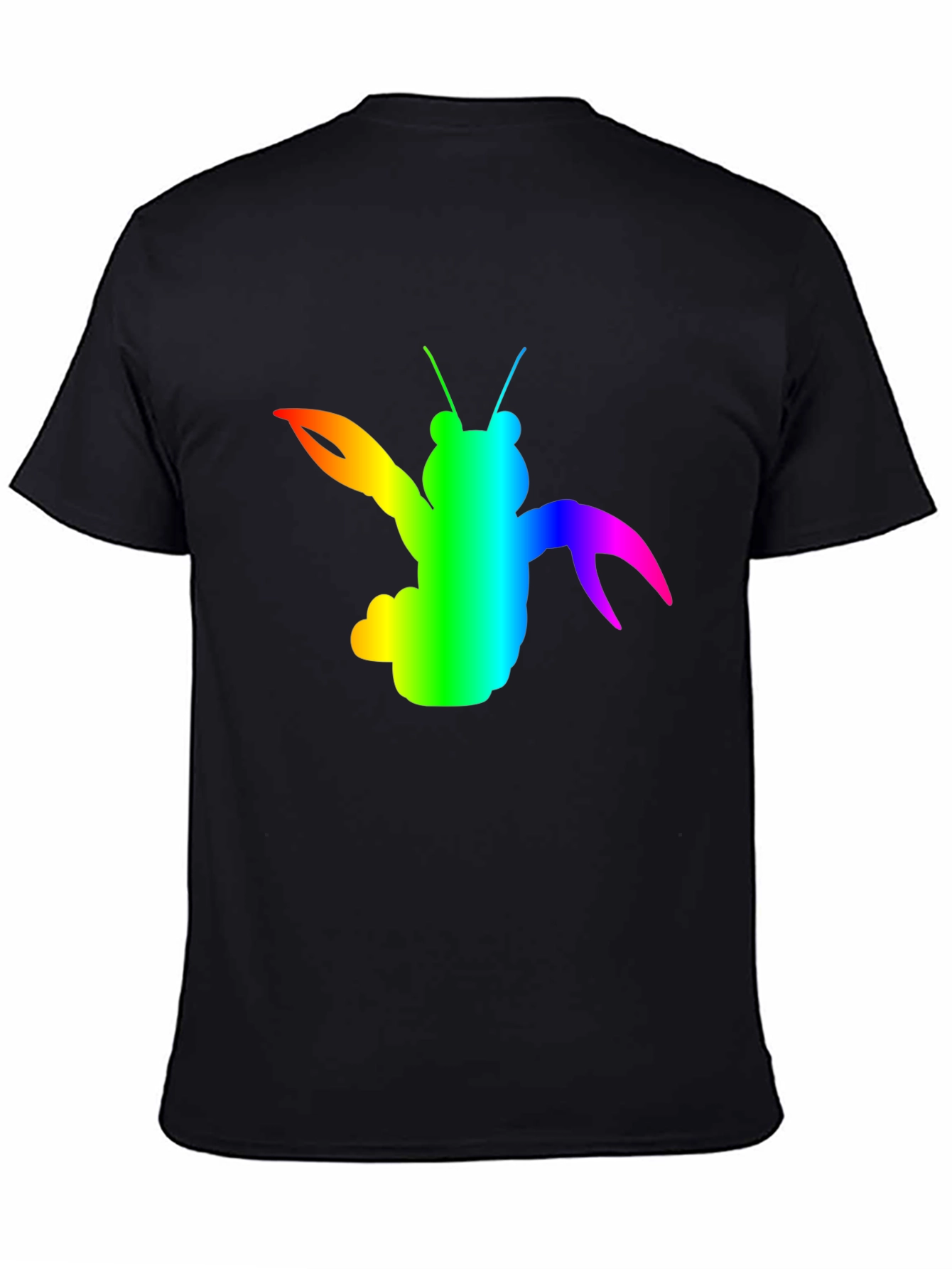 Rainbow Lobster Graphic Tee - Black