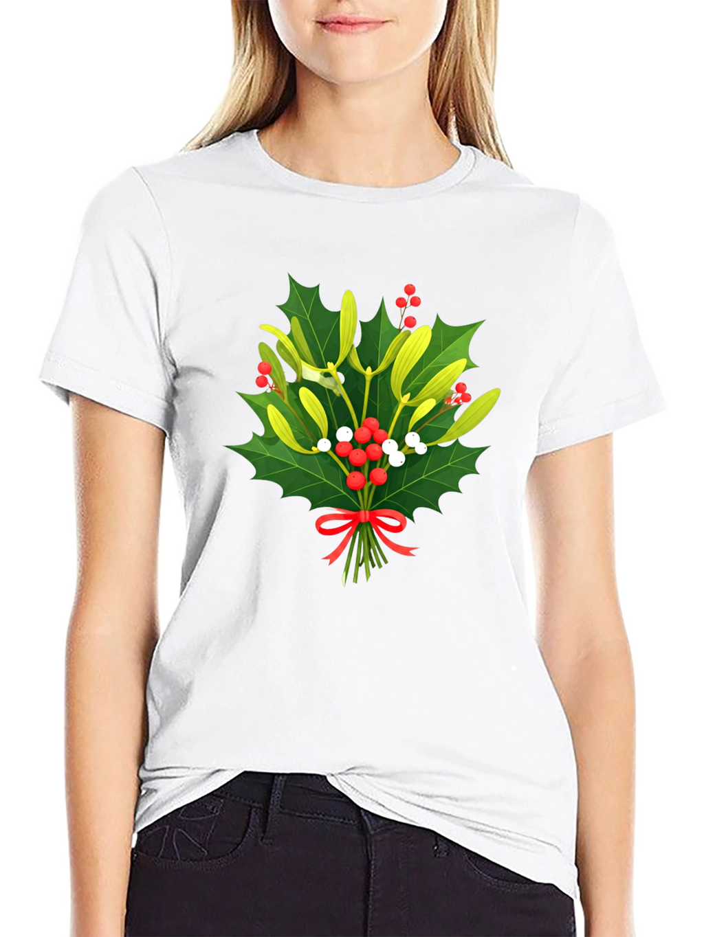 Mistletoe Christmas T-Shirt - Holiday Festive Wear