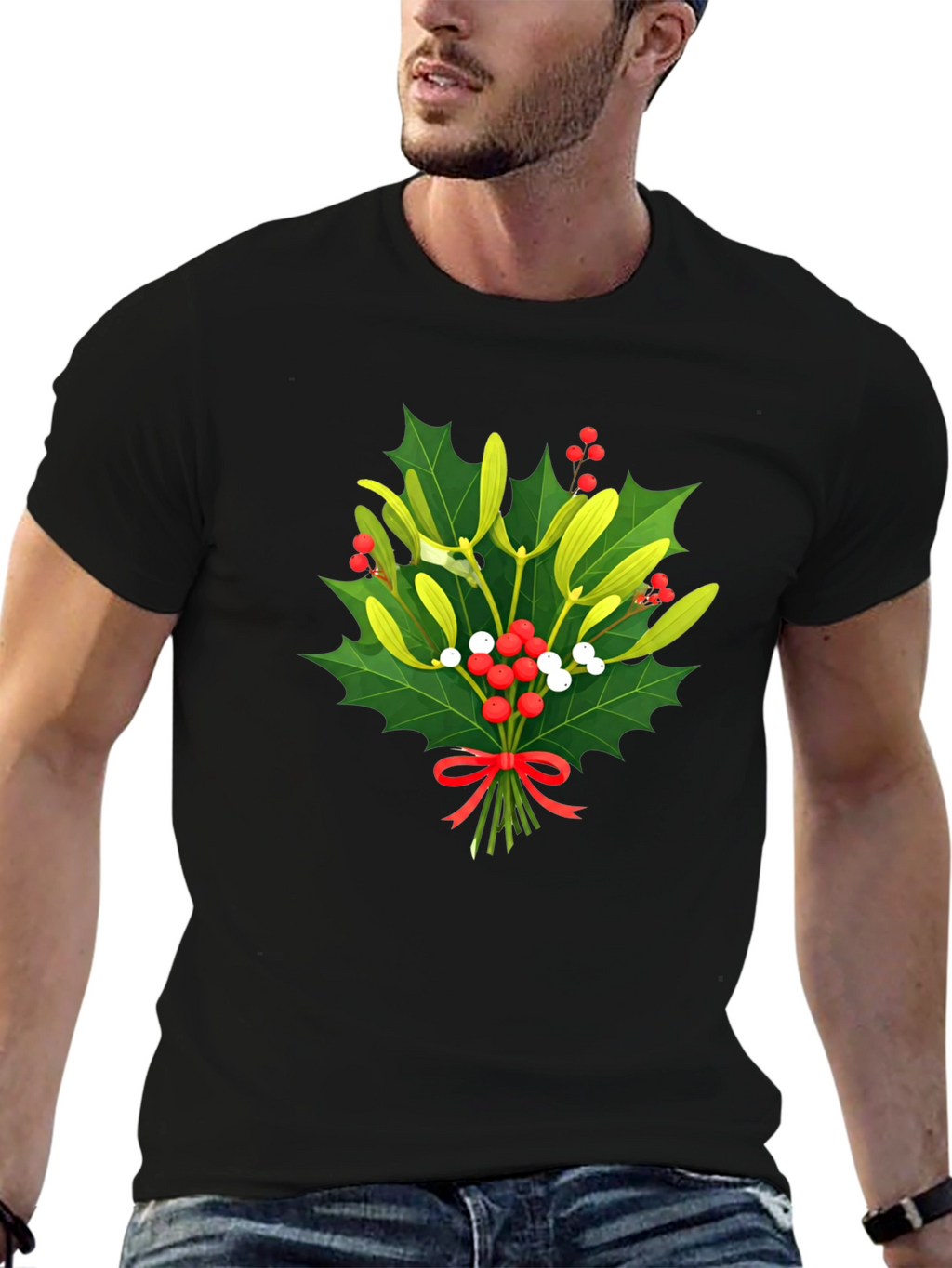 Mistletoe Christmas T-Shirt - Holiday Festive Wear