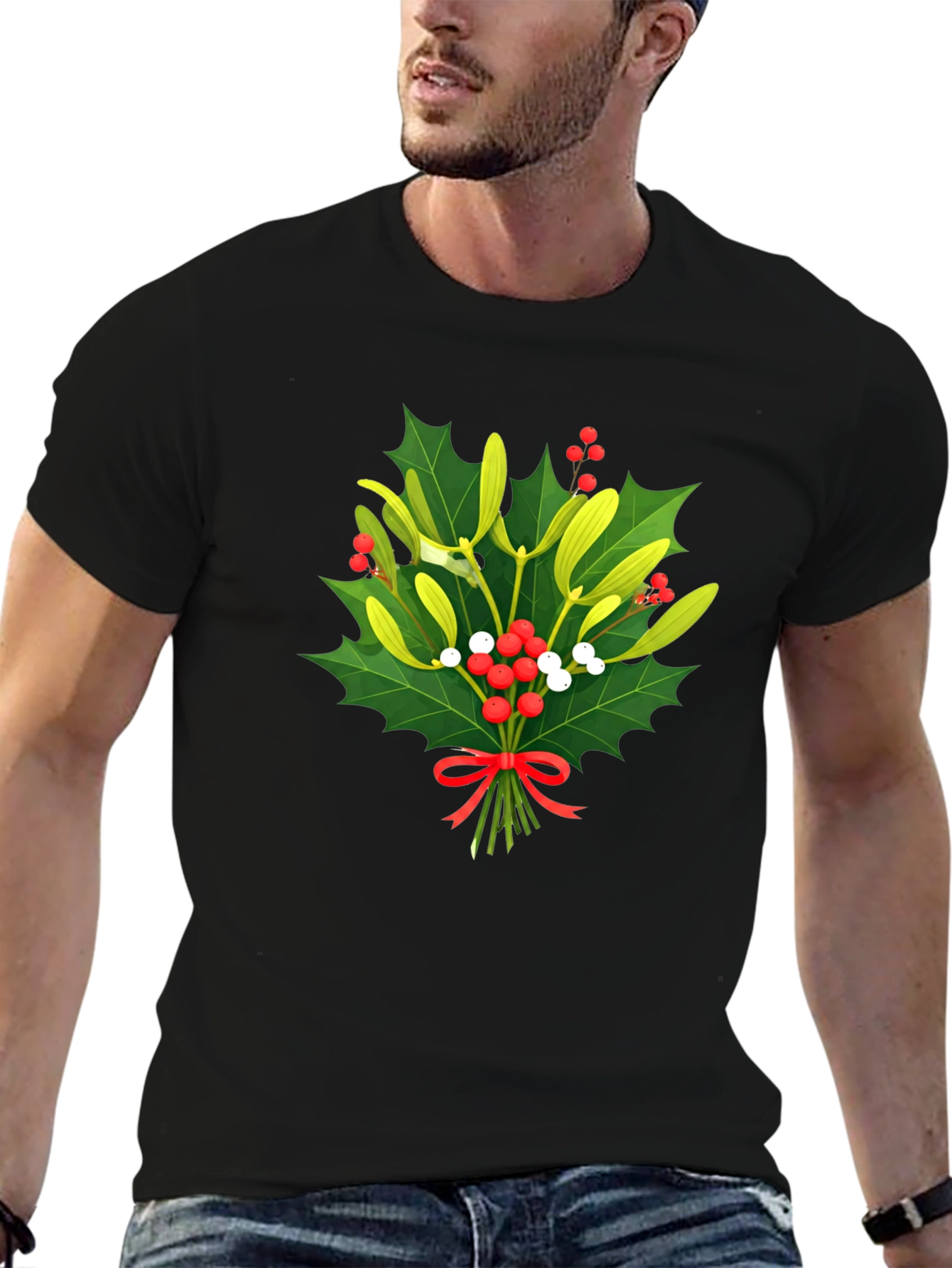Mistletoe Christmas T-Shirt - Holiday Festive Wear