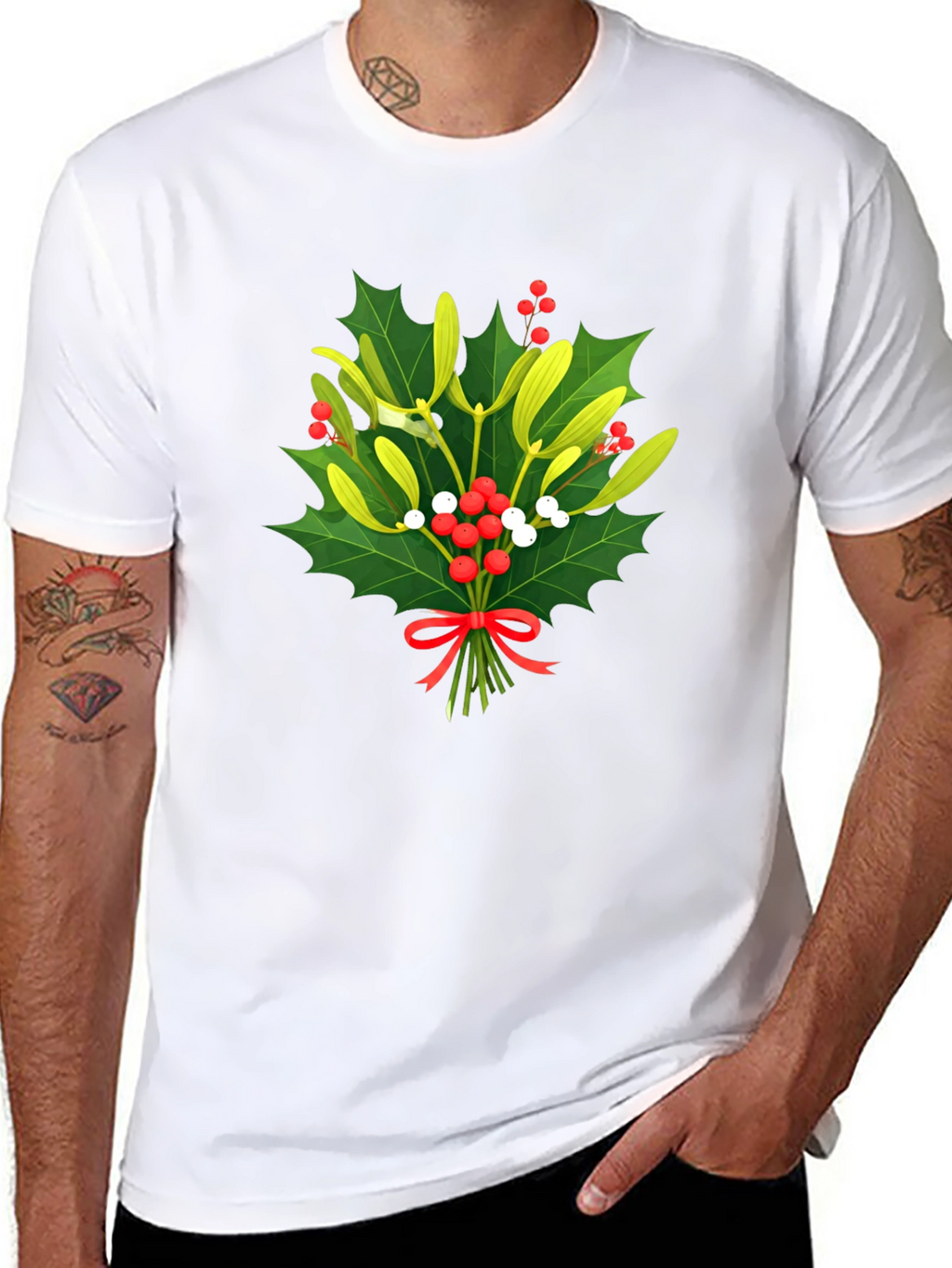 Mistletoe Christmas T-Shirt - Holiday Festive Wear