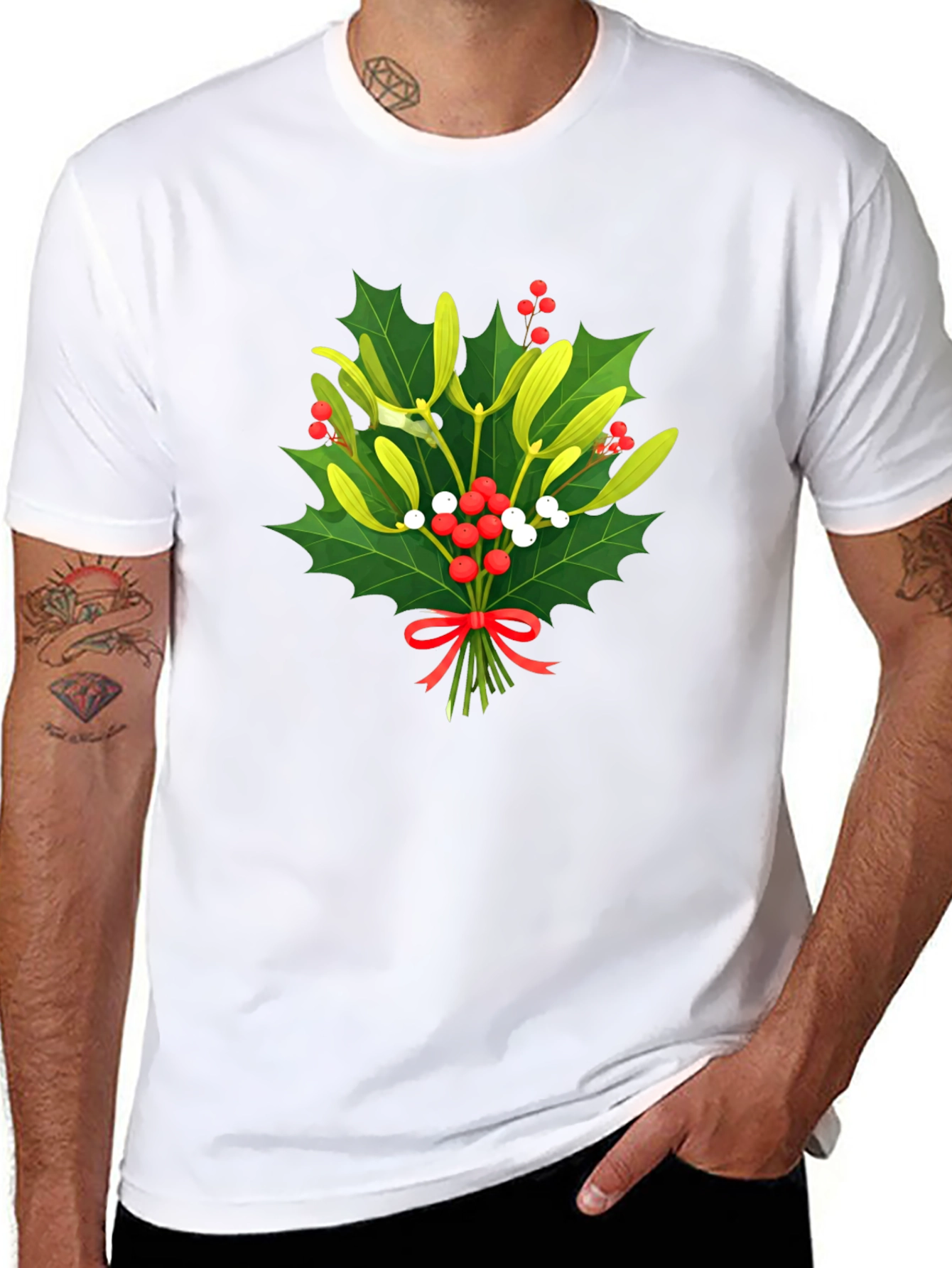 Mistletoe Christmas T-Shirt - Holiday Festive Wear