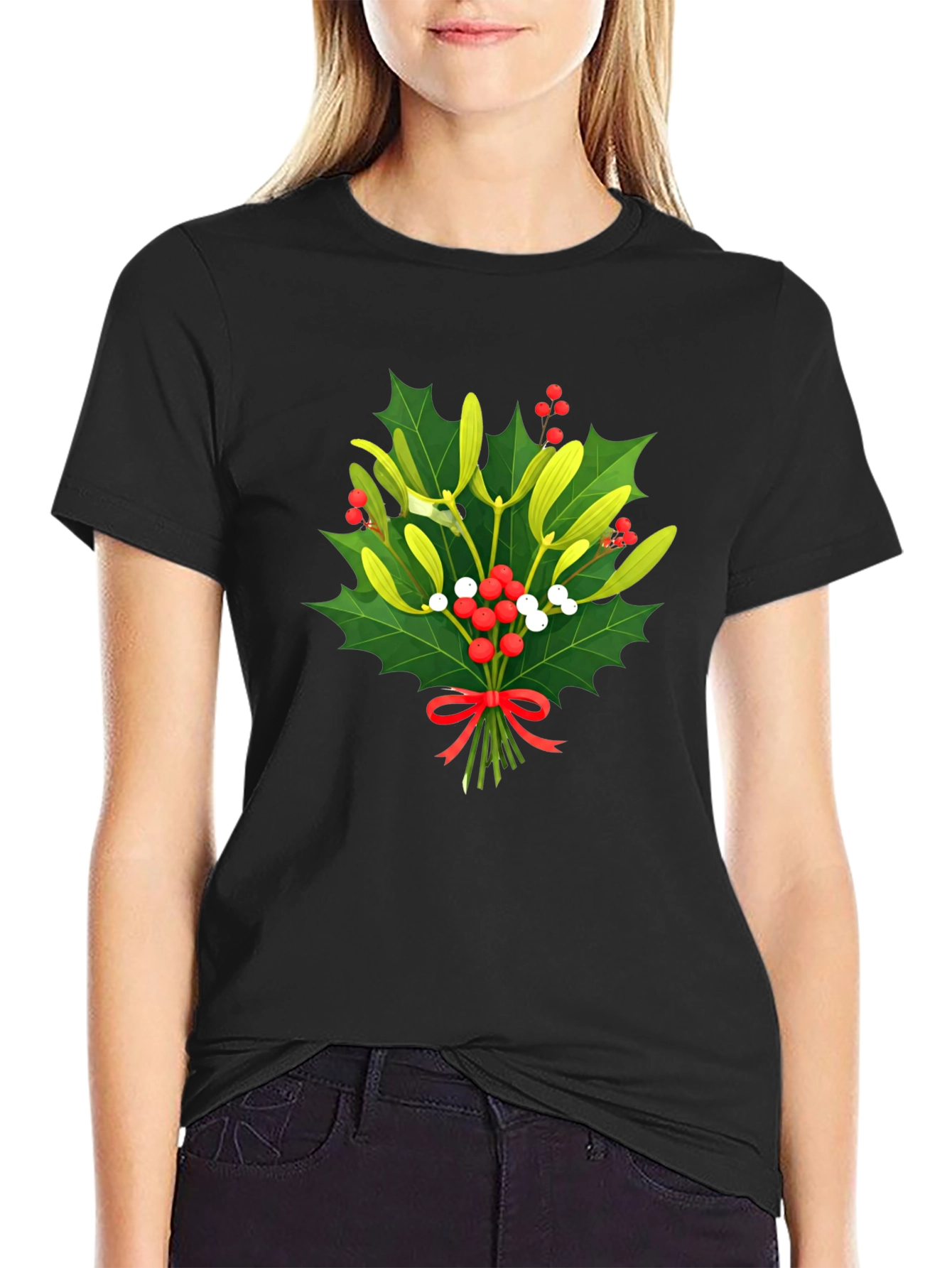 Mistletoe Christmas T-Shirt - Holiday Festive Wear