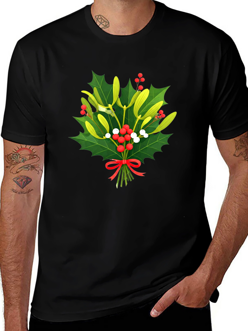 Mistletoe Christmas T-Shirt - Holiday Festive Wear