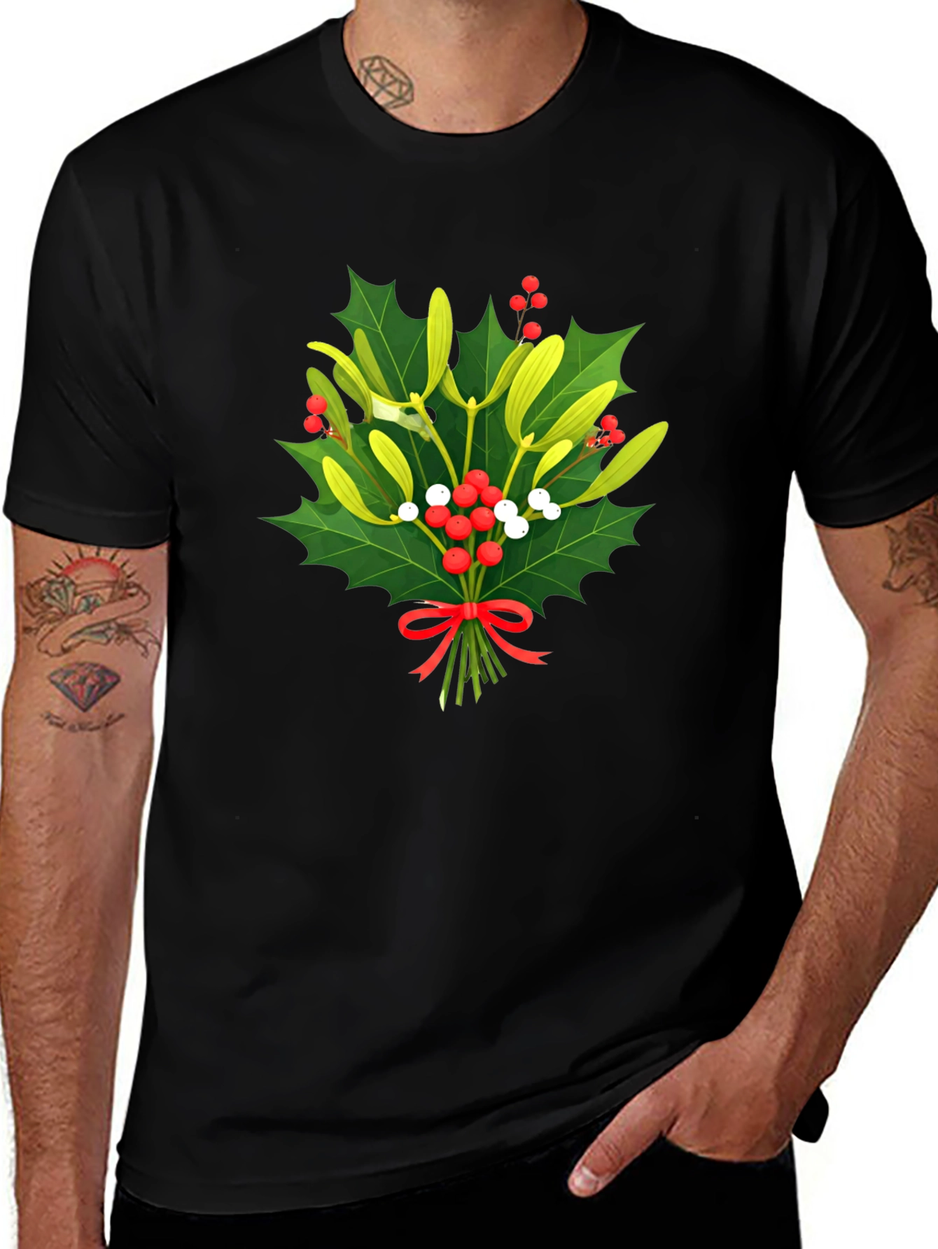 Mistletoe Christmas T-Shirt - Holiday Festive Wear