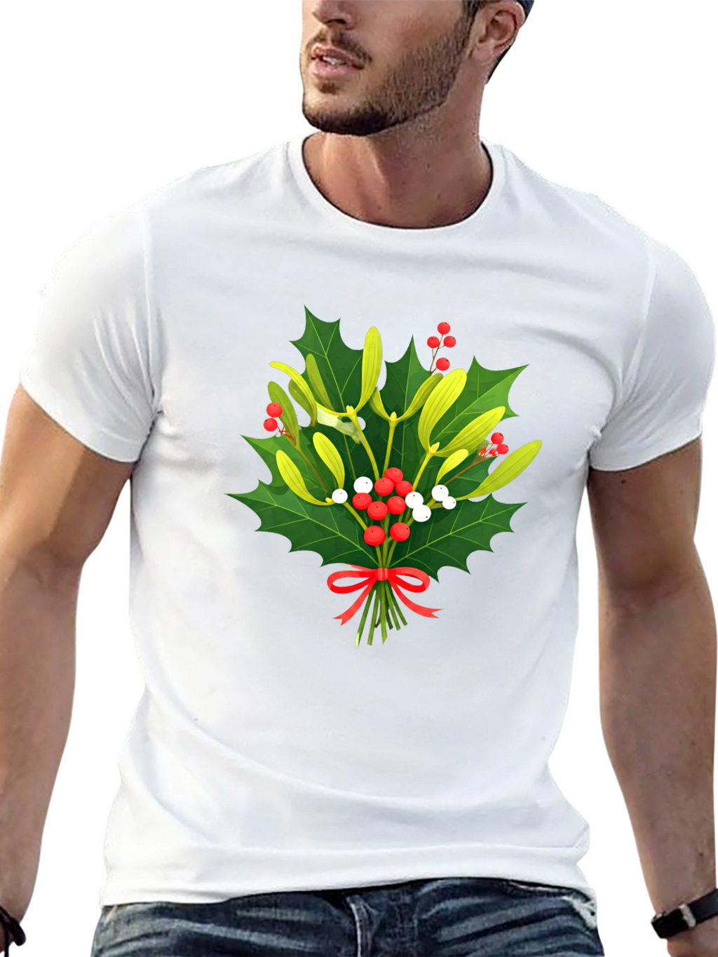 Mistletoe Christmas T-Shirt - Holiday Festive Wear