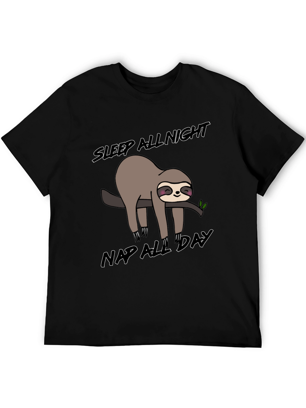 Sleepy Sloth Graphic T-Shirt: Nap All Day