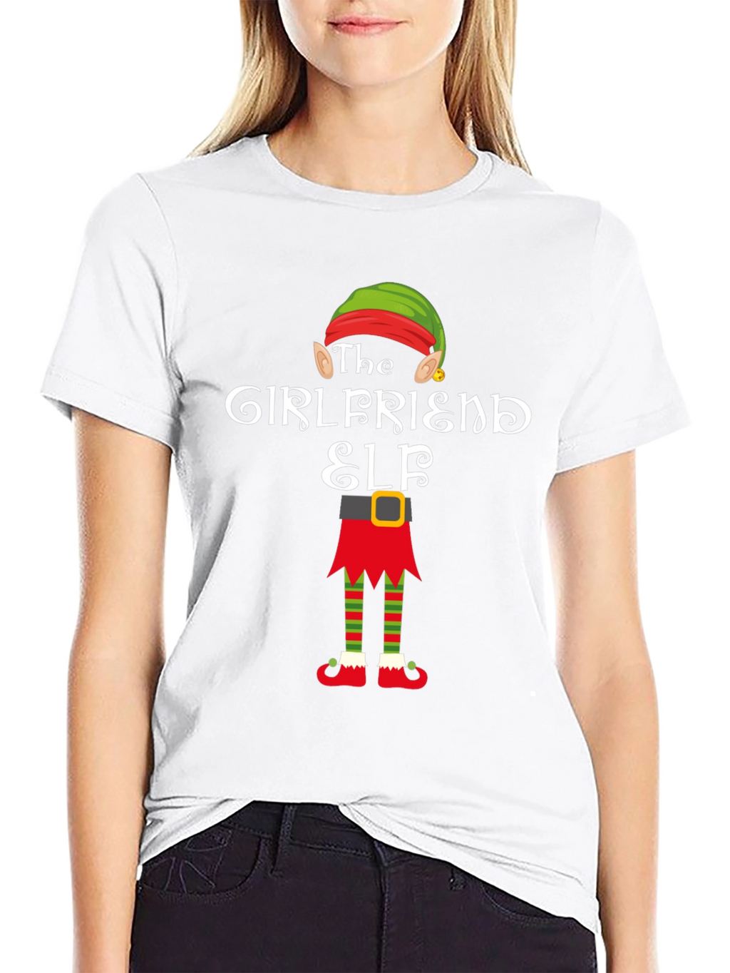 Girlfriend Elf Christmas T-Shirt