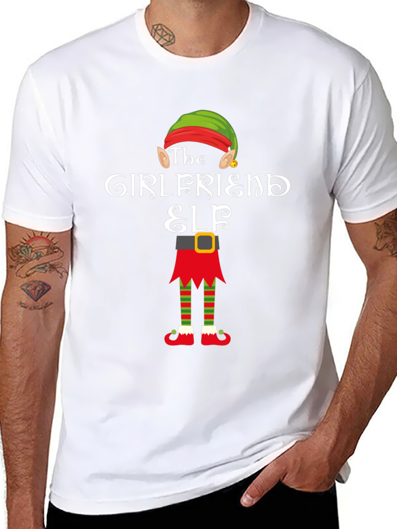 Girlfriend Elf Christmas T-Shirt