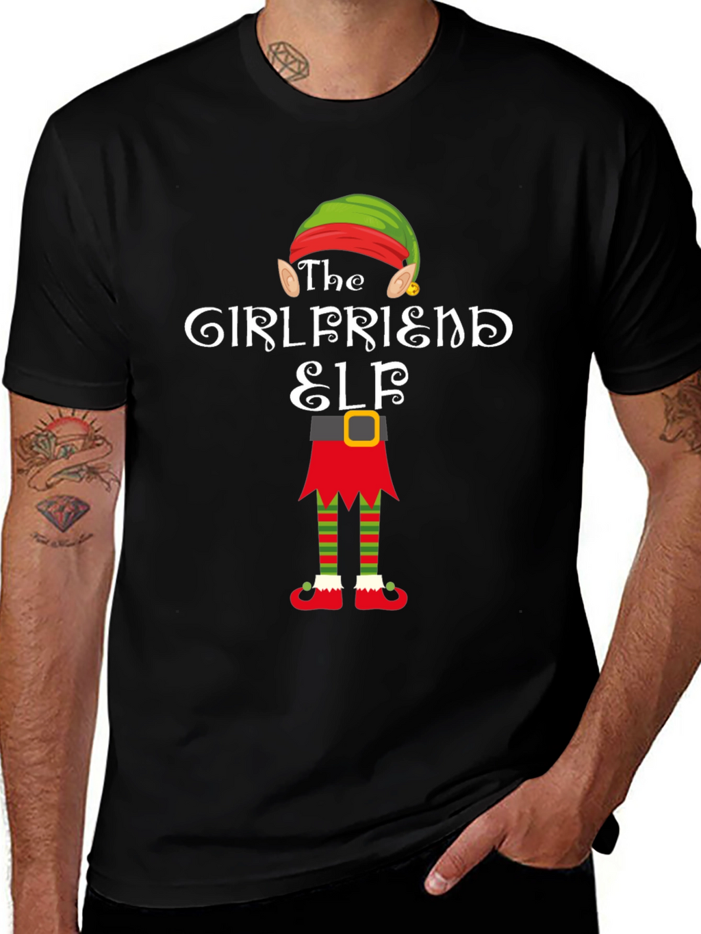 Girlfriend Elf Christmas T-Shirt