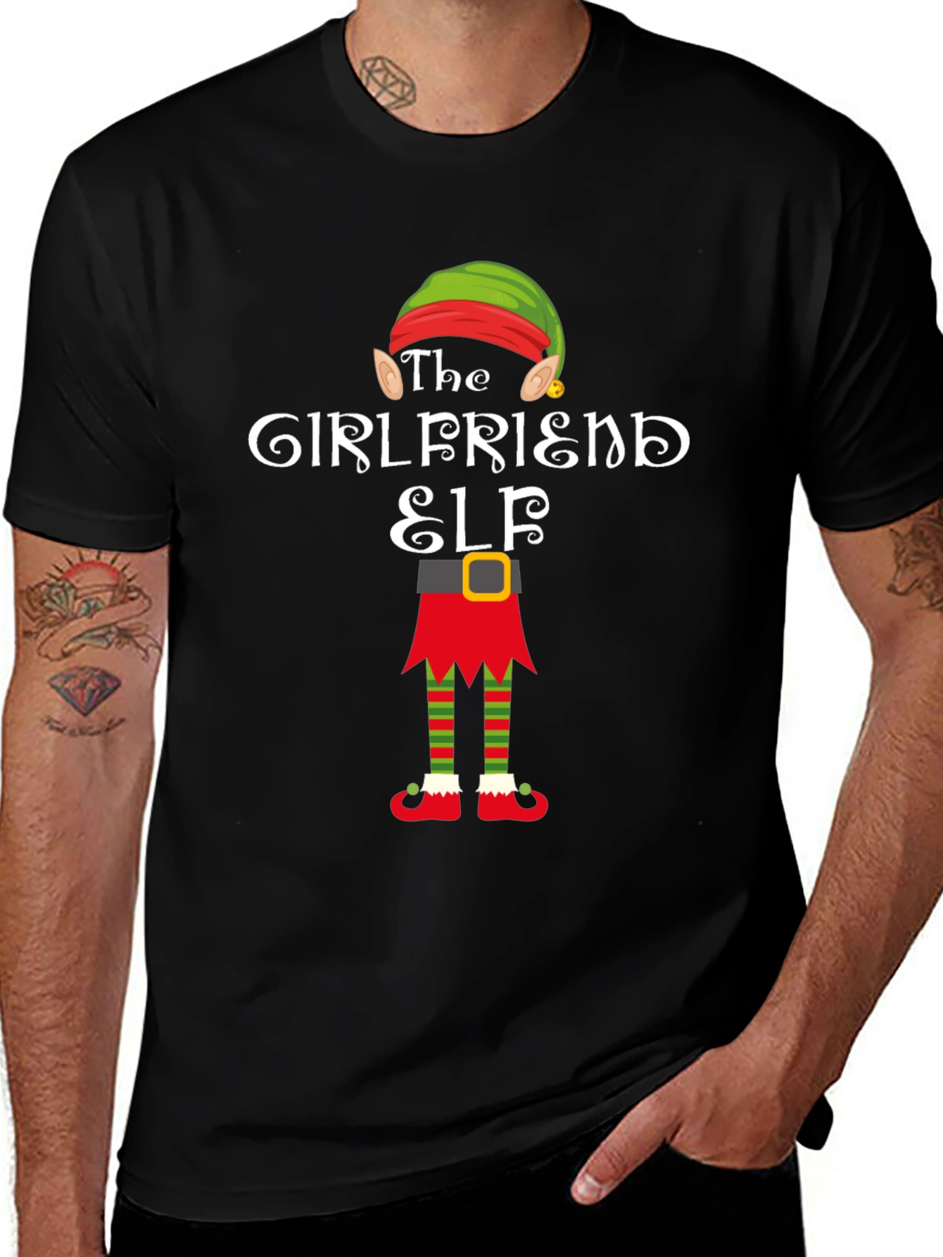 Girlfriend Elf Christmas T-Shirt