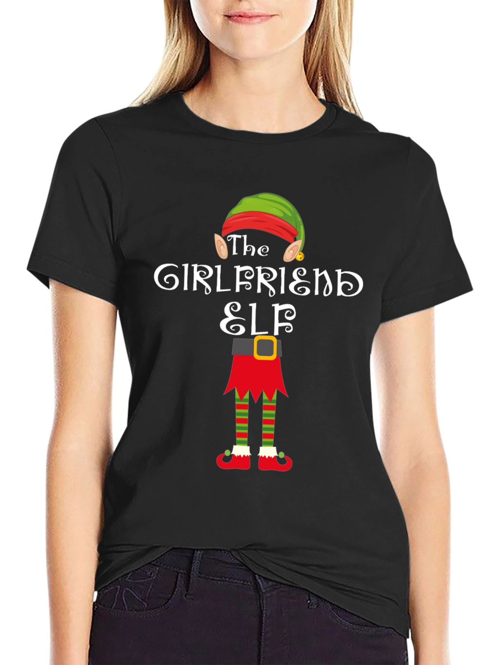 Girlfriend Elf Christmas T-Shirt