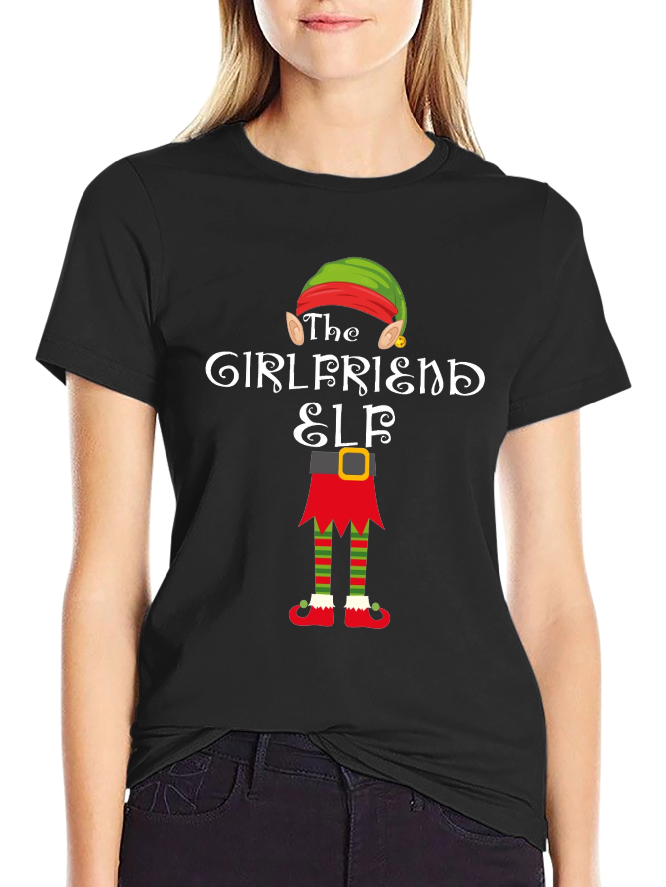 Girlfriend Elf Christmas T-Shirt