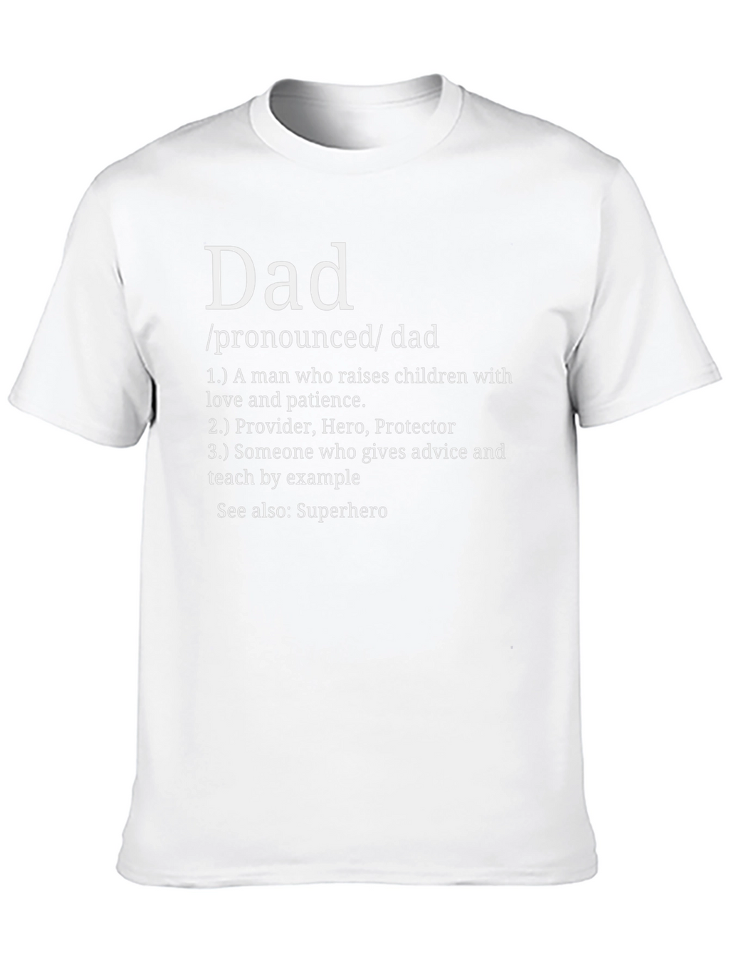 Dad Definition Black T-Shirt - Fathers Day Gift Idea