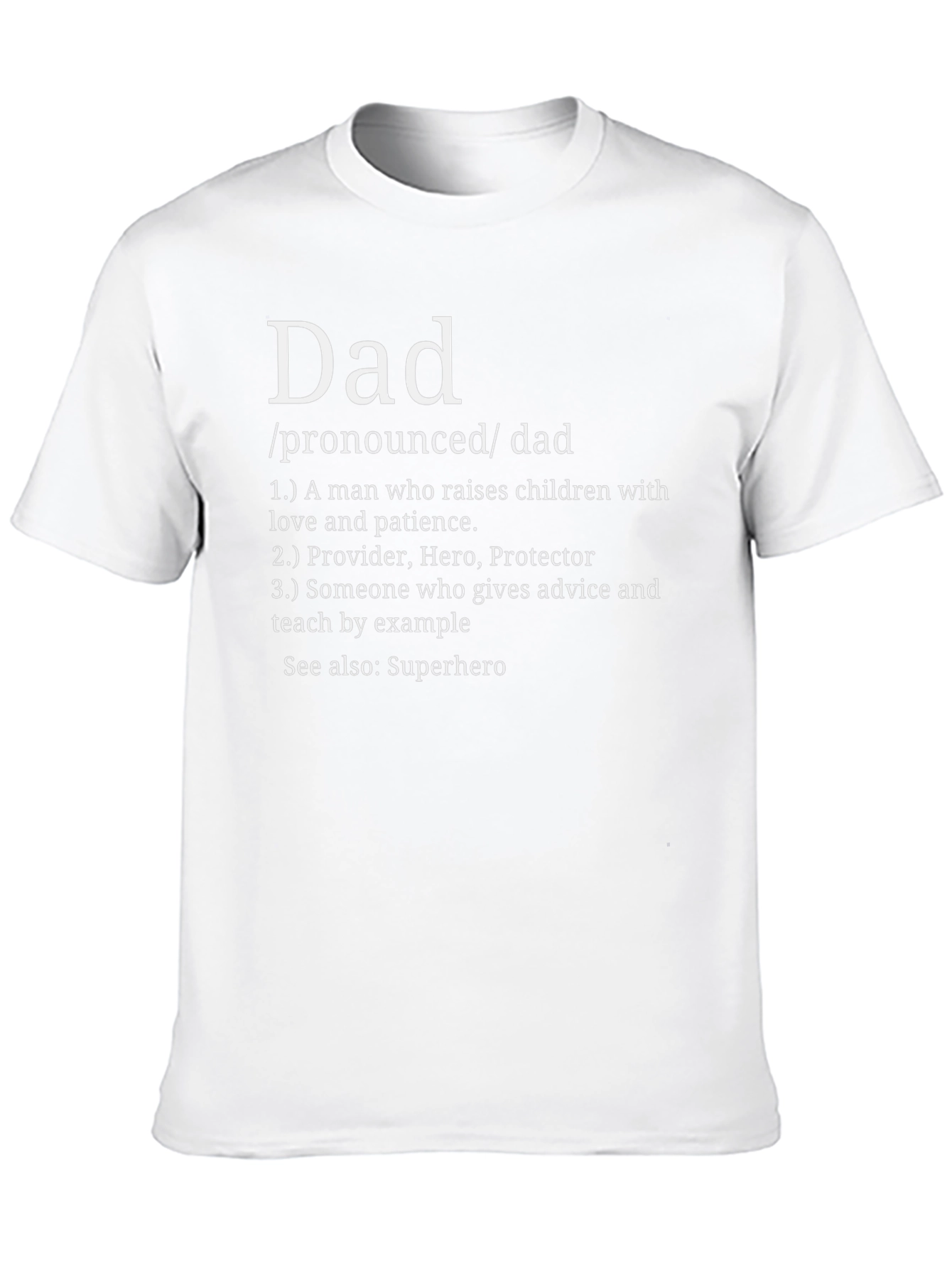 Dad Definition Black T-Shirt - Fathers Day Gift Idea