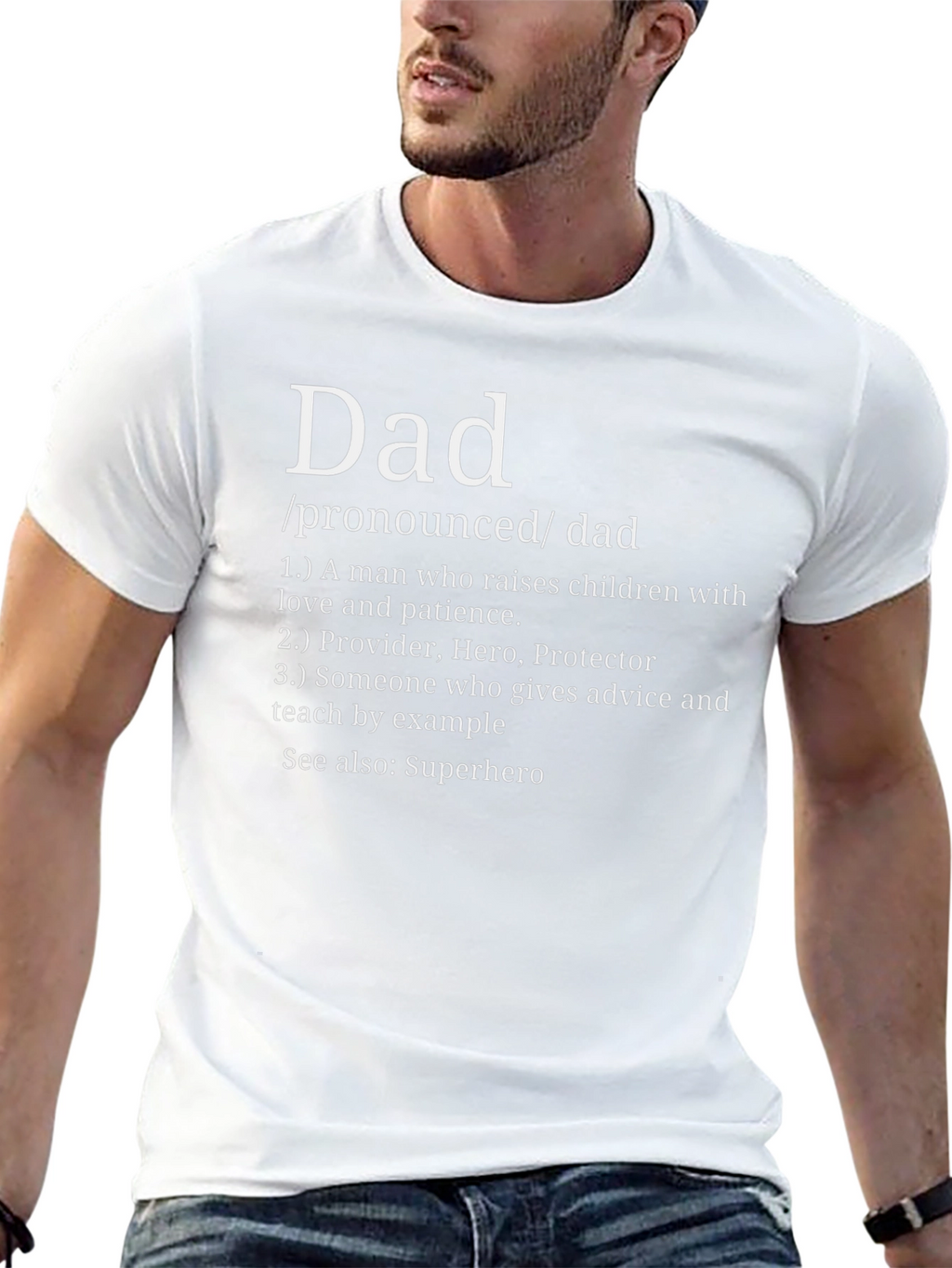 Dad Definition Black T-Shirt - Fathers Day Gift Idea