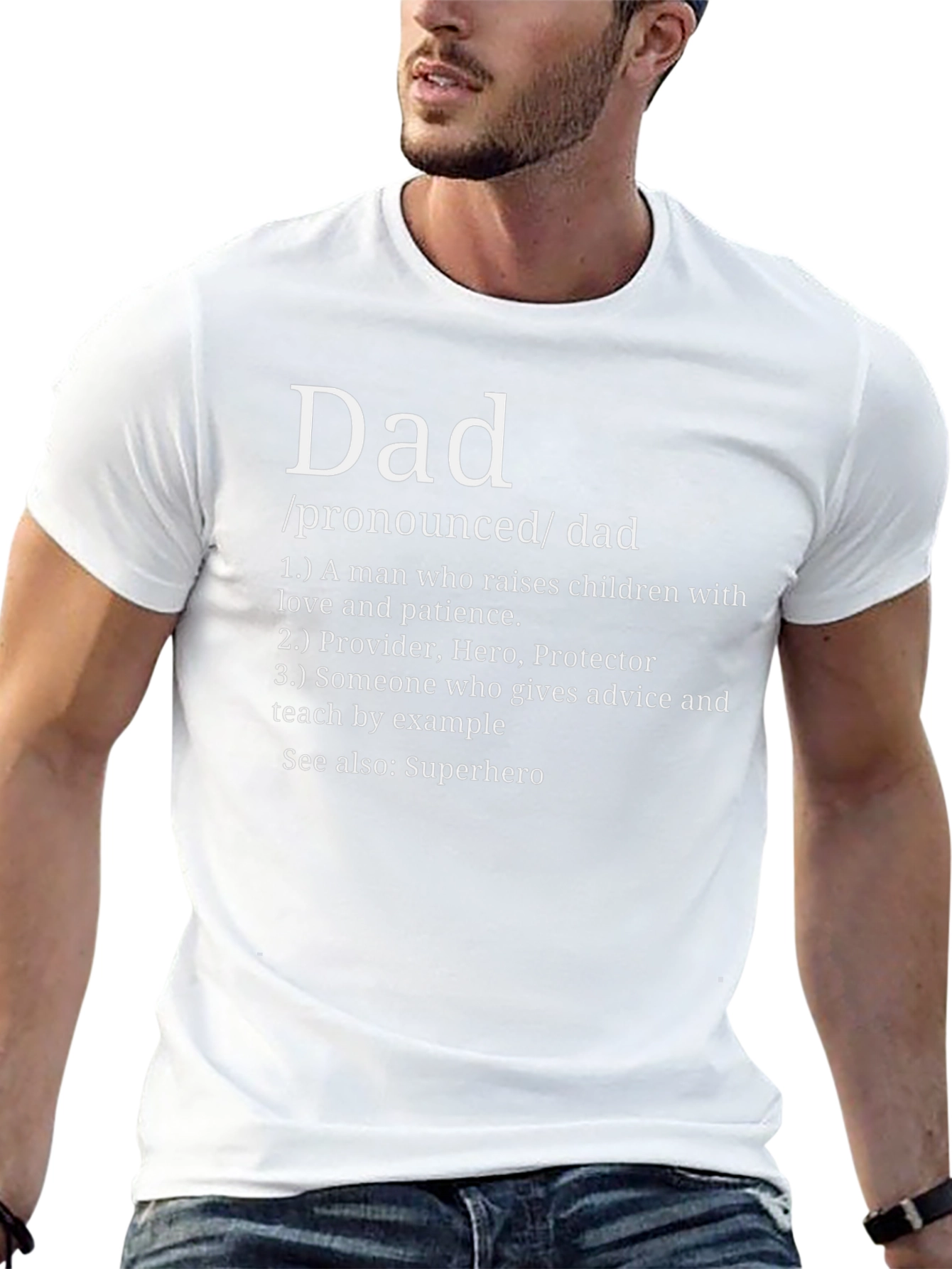 Dad Definition Black T-Shirt - Fathers Day Gift Idea