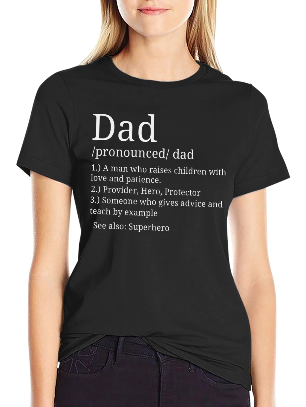 Dad Definition Black T-Shirt - Fathers Day Gift Idea