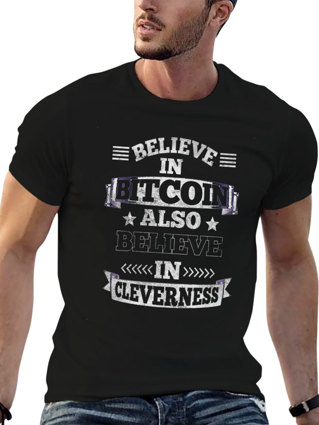 Believe in Bitcoin Cleverness T-Shirt Crypto Tee