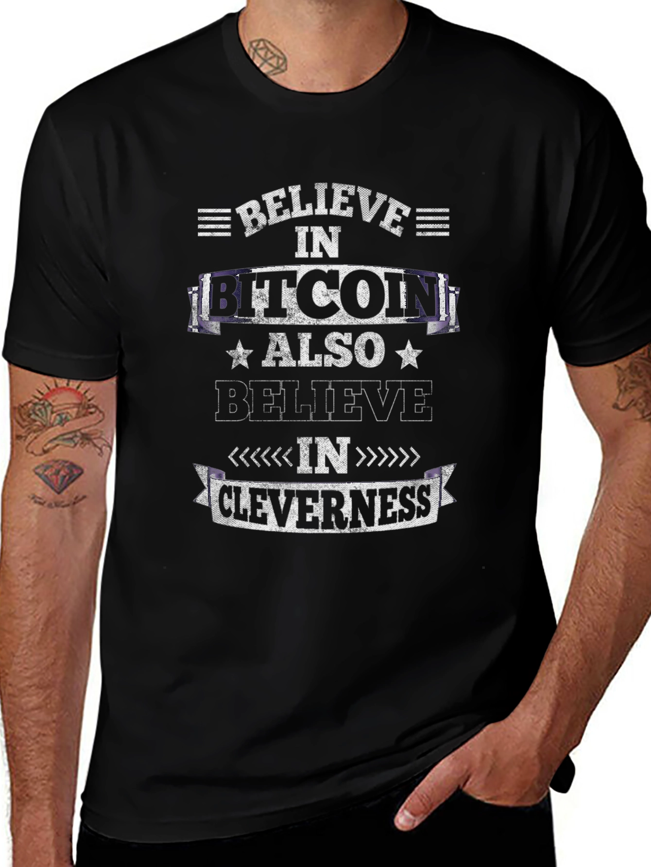 Believe in Bitcoin Cleverness T-Shirt Crypto Tee