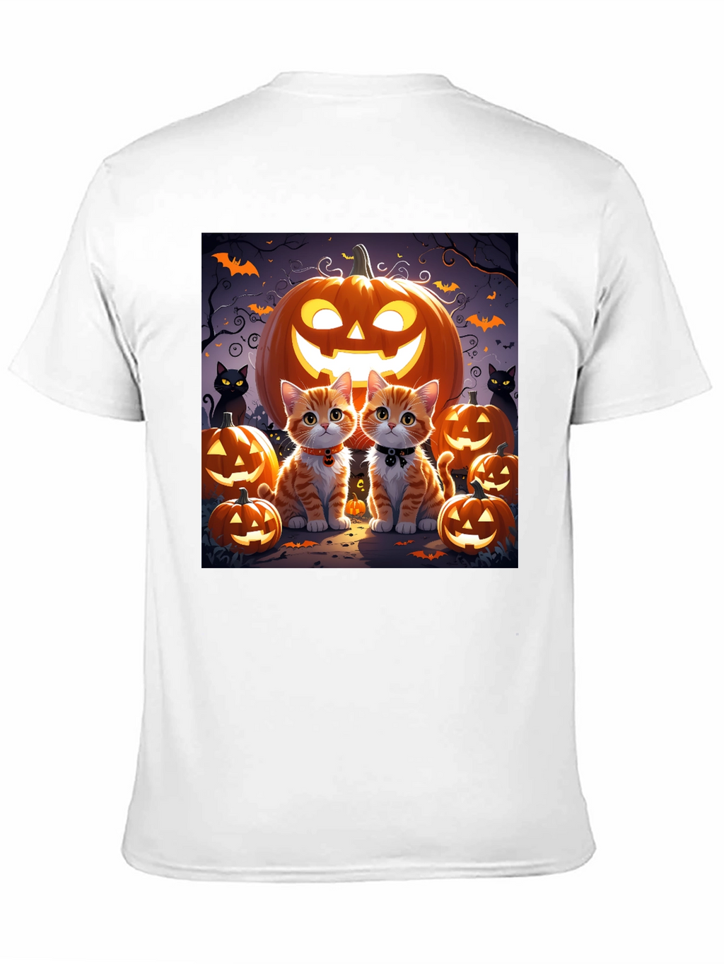 Halloween Cat Pumpkin T-Shirt