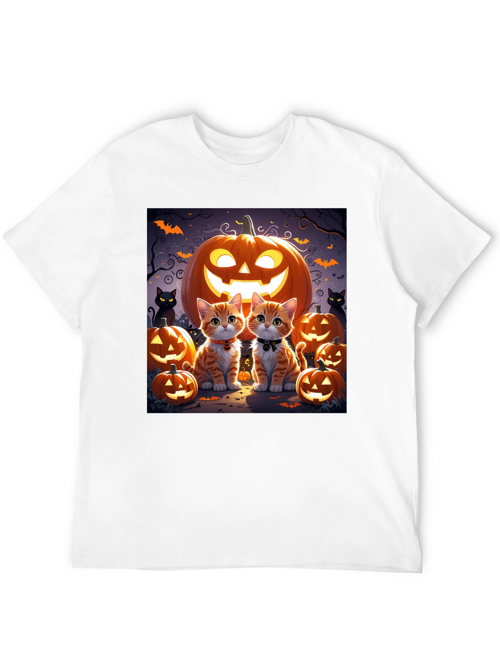 Halloween Cat Pumpkin T-Shirt