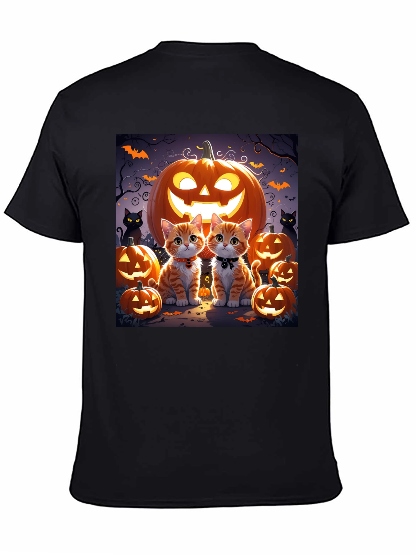 Halloween Cat Pumpkin T-Shirt