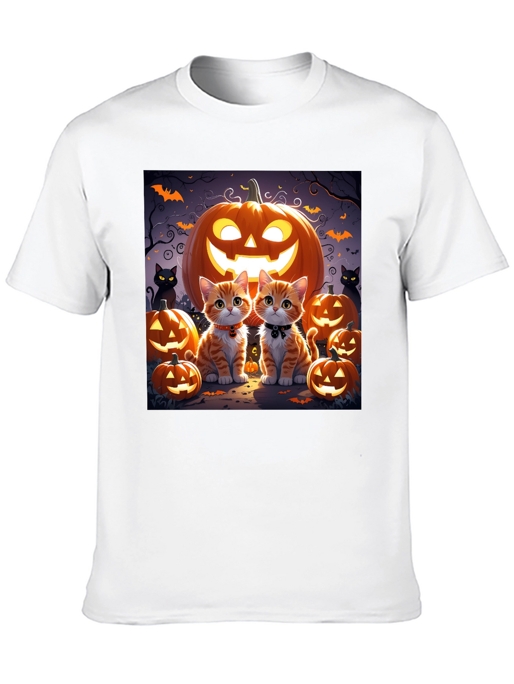 Halloween Cat Pumpkin T-Shirt