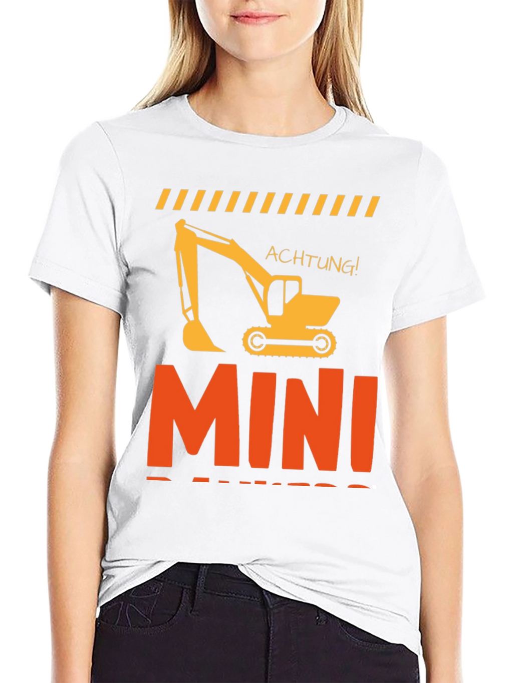 Mini Excavator T-Shirt Construction Worker Tee
