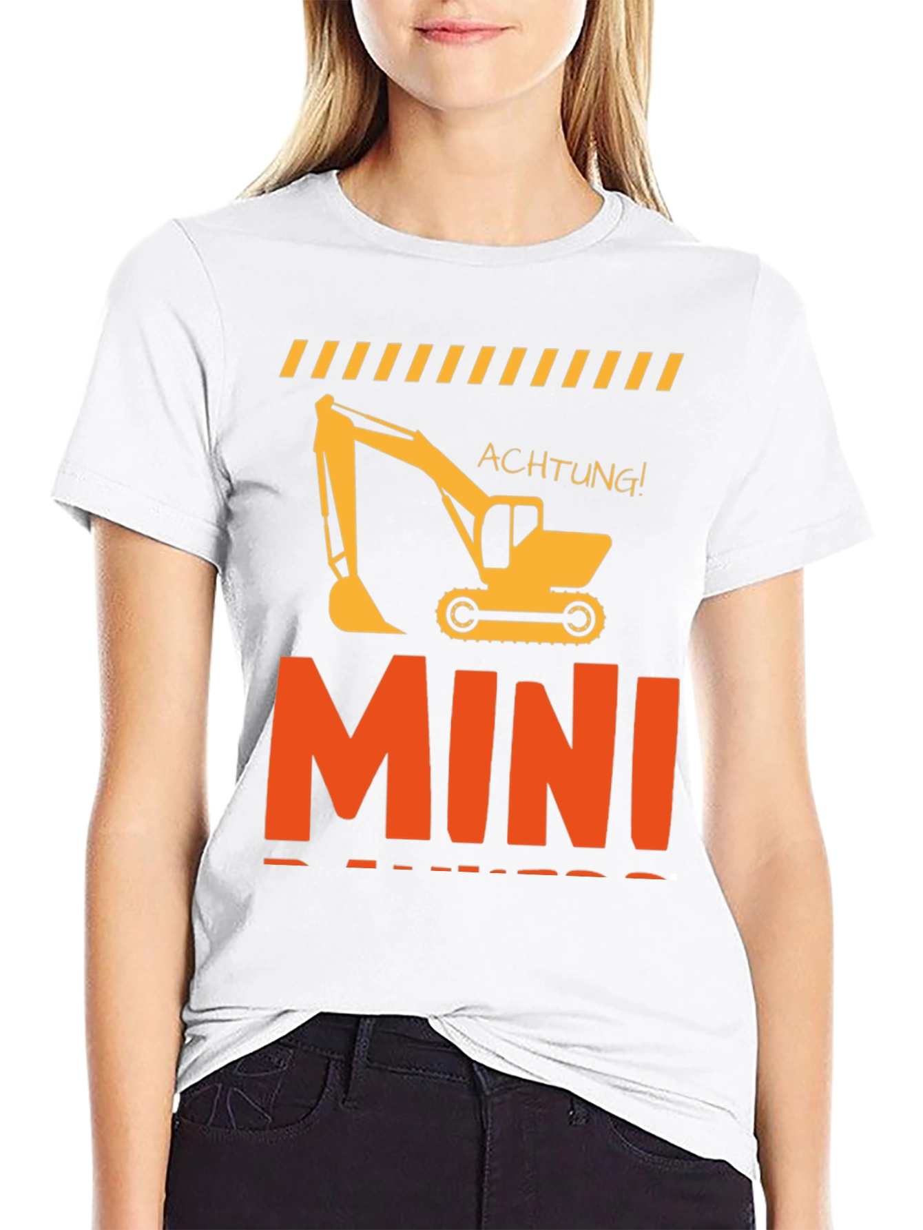 Mini Excavator T-Shirt Construction Worker Tee