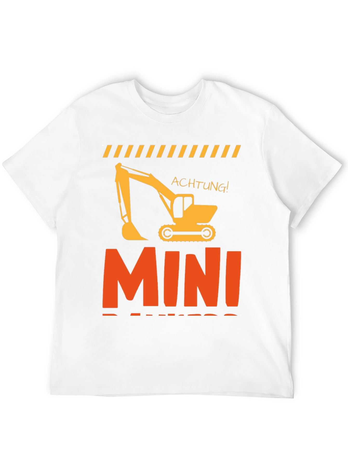 Mini Excavator T-Shirt Construction Worker Tee