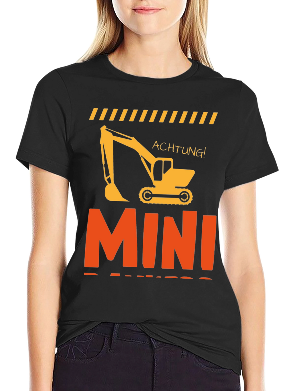Mini Excavator T-Shirt Construction Worker Tee