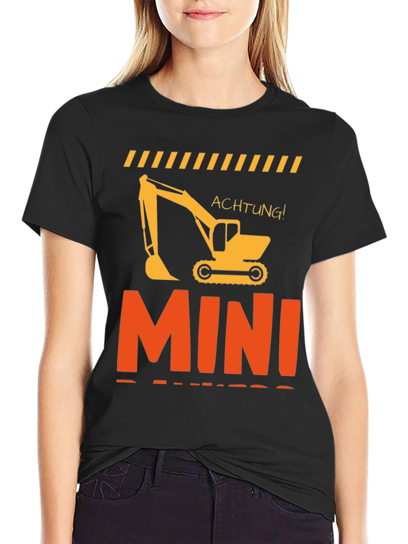 Mini Excavator T-Shirt Construction Worker Tee