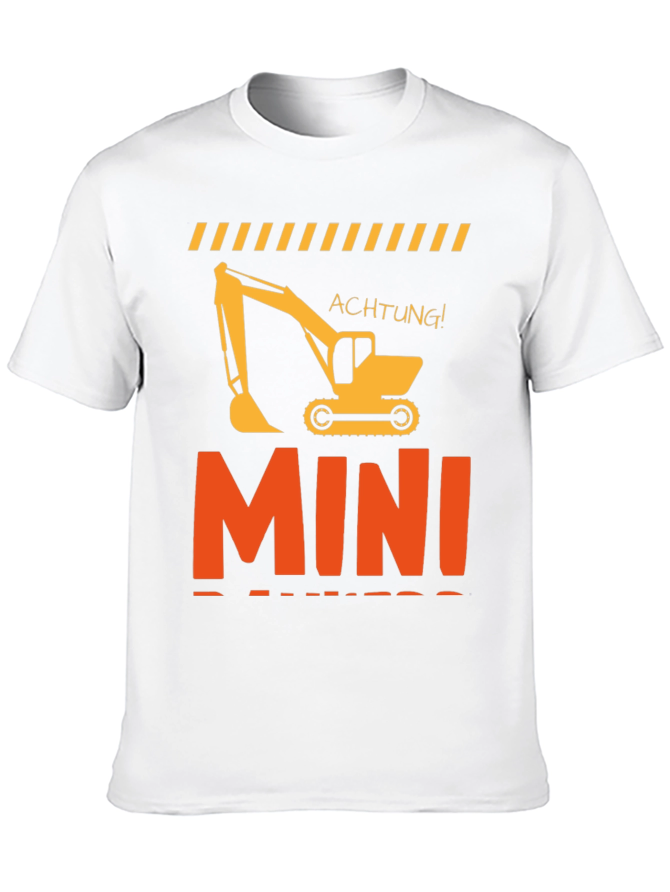 Mini Excavator T-Shirt Construction Worker Tee