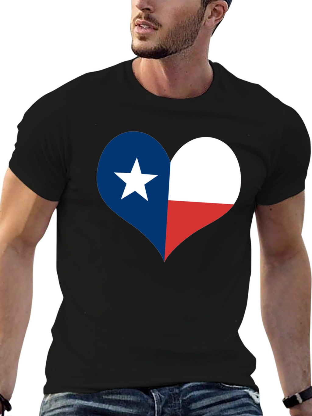 Texas Flag Heart T-Shirt - Lone Star State Pride